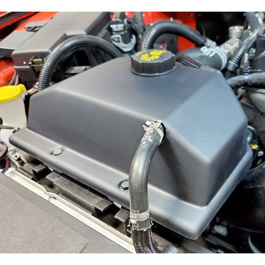 S&B - JLT Coolant Tank Cover Textured Black 2015 - 2021 Mustang - ALL - Demon Performance