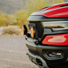 KC HiLiTES - KC HiLiTES 2019+ RAM 1500 Rebel/TRX Grill Mount Light Brackets for Two Lights - Demon Performance