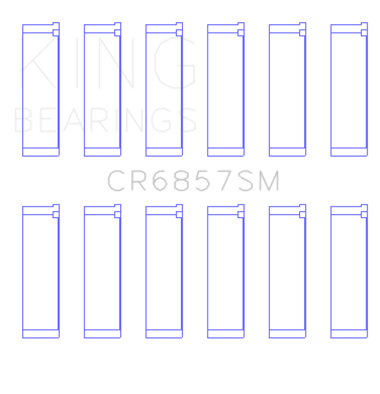 King Engine Bearings - King Engine Bearings Chrysler Pentastar 3.6L Erb V6 (Size +0.25mm) Connecting Rod Bearing Set - Demon Performance