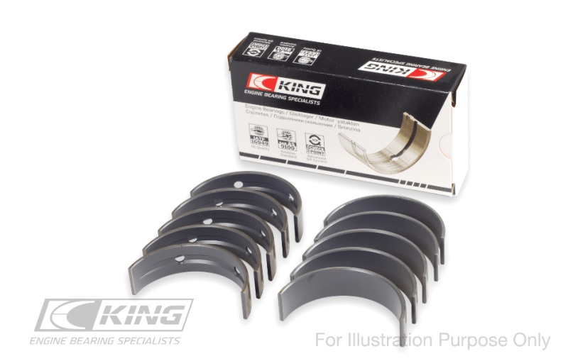 King Engine Bearings - King Engine Bearings Ford 302 CID Coyote Performance Coated Main Bearing Set - Size STD - Demon Performance