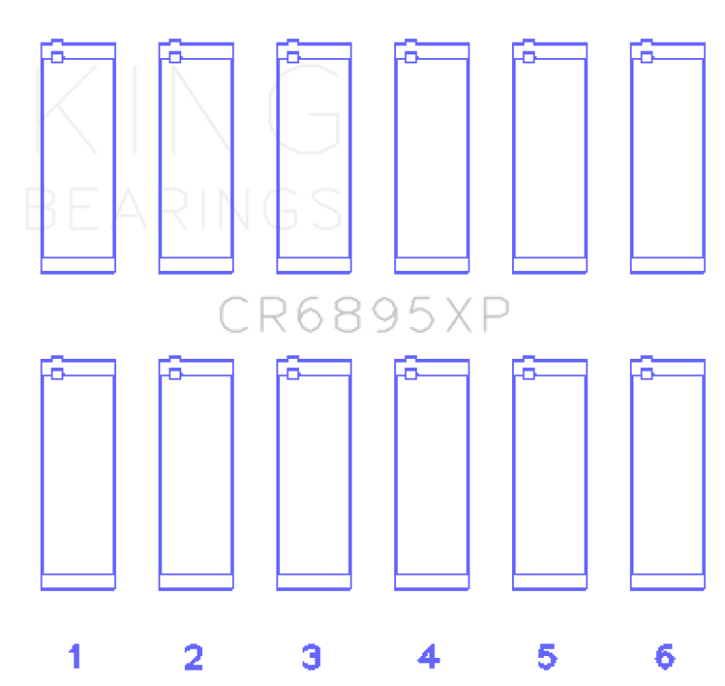 King Engine Bearings - King Engine Bearings Ford EcoBoost 3.5L V6 Connecting Rod Bearing Set (Set of 6) - Demon Performance