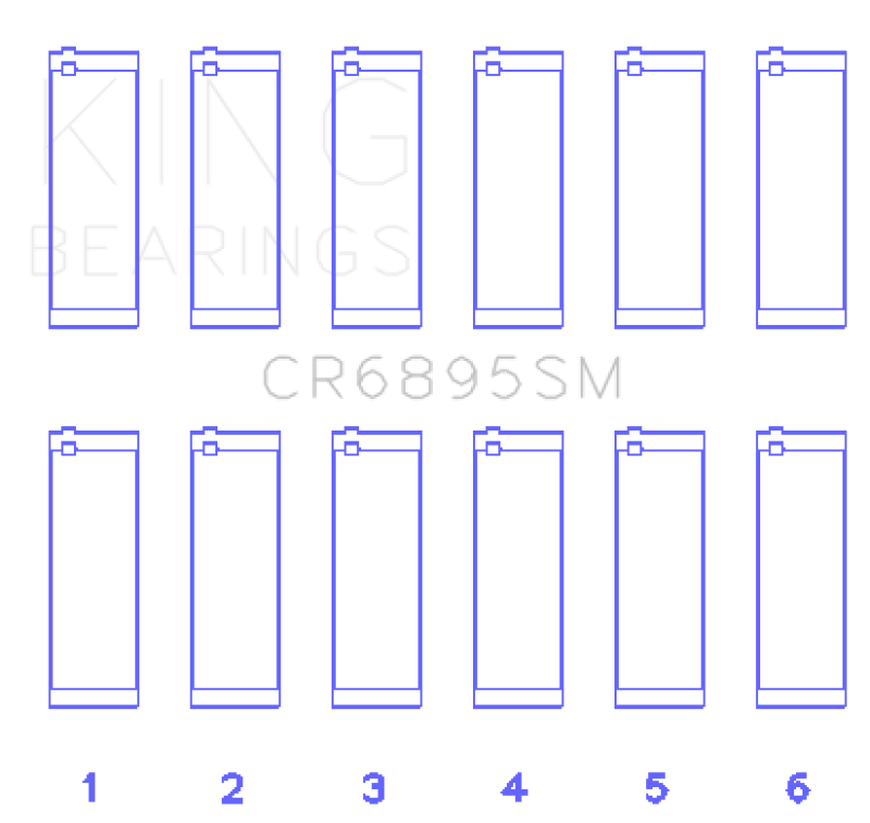 King Engine Bearings - King Engine Bearings Ford Ecoboost 3.5L V6 (Size +0.50mm) Connecting Rod Bearing Set - Demon Performance
