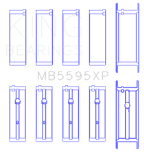 King Engine Bearings - King Engine Bearings Nissan KA - 24DE Performance Main Bearing Set - Size +0.25mm - Demon Performance