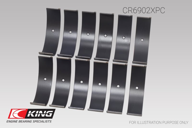King Engine Bearings - King Engine Bearings Nissan VQ35HR/VQ37VHR/VR30DTT pMaxKote Rod Bearing Set - Size +.25mm - Demon Performance