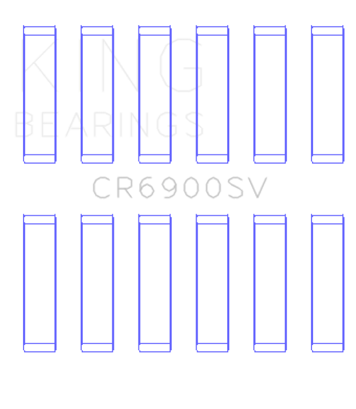 King Engine Bearings - King Engine Bearings Vm Motori A630/L630 Ecodiesel 3.0L Connecting Rod Bearing Set - Size +0.25mm - Demon Performance