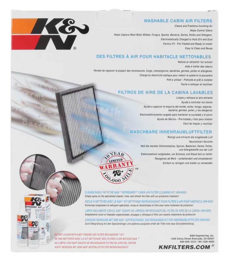 K&N Engineering - K&N 08 - 20 Dodge Grand Caravan 3.6L Cabin Air Filter - Demon Performance