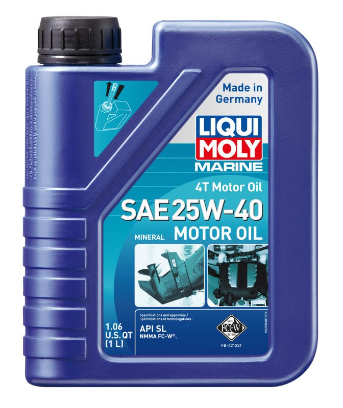 LIQUI MOLY - LIQUI MOLY 1L Marine 4T Motor Oil 25W40 - Demon Performance