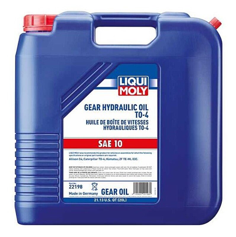 LIQUI MOLY - LIQUI MOLY 20L Gear Hydraulic Oil TO - 4 SAE 10W - Demon Performance