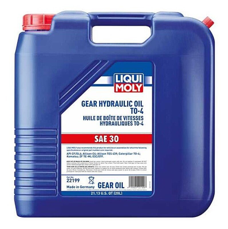 LIQUI MOLY - LIQUI MOLY 20L Gear Hydraulic Oil TO - 4 SAE 30W - Demon Performance