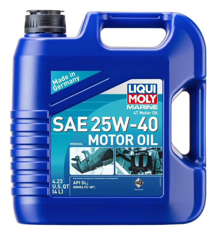 LIQUI MOLY - LIQUI MOLY 4L Marine 4T Motor Oil 25W40 - Demon Performance