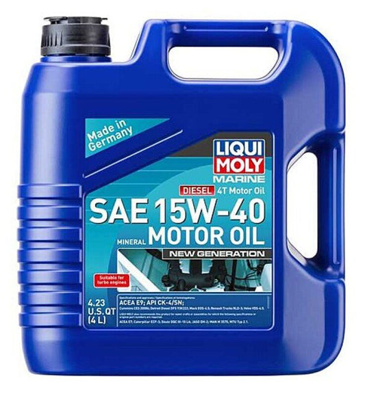 LIQUI MOLY - LIQUI MOLY 4L Marine 4T New Generation Motor Oil SAE 15W40 - Demon Performance