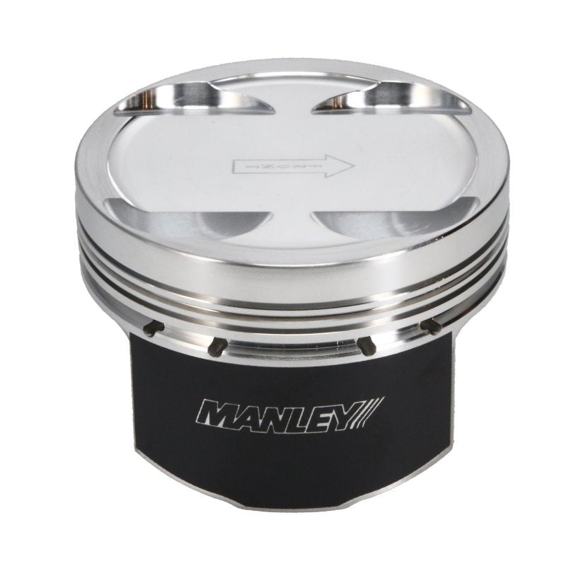 Manley Performance - Manley 03 - 06 Evo VII/IX 4G63T 86.5mm +1.5mm Oversize Bore 10.0/10.5:1 Dish Piston Set with Rings - Demon Performance