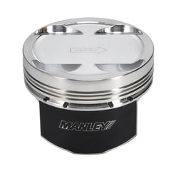 Manley Performance - Manley 03 - 06 Evo VII/IX 4G63T 86.5mm +1.5mm Oversize Bore 10.0/10.5:1 Dish Piston Set with Rings - Demon Performance