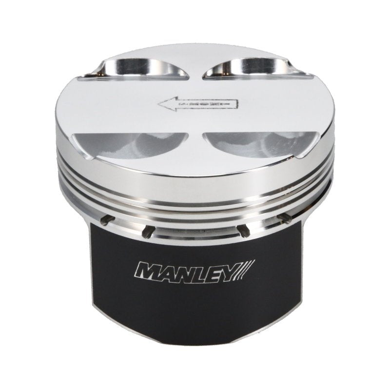Manley Performance - Manley 16+ Nissan VR30DDTT 86mm Bore 10:1 CR - 3.5cc Dome Flat Top E/D Piston w/ Rings (SINGLE) - Demon Performance