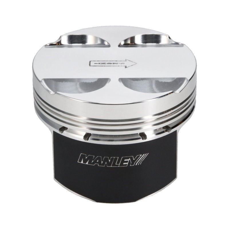 Manley Performance - Manley 16+ Nissan VR30DDTT 86mm Bore 10:1 CR - 3.5cc Dome Flat Top E/D Piston w/ Rings (SINGLE) - Demon Performance