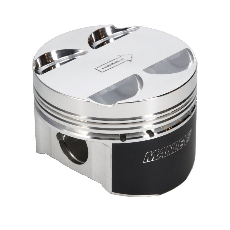Manley Performance - Manley 16+ Nissan VR30DDTT 86mm Bore 10:1 CR - 3.5cc Dome Flat Top E/D Piston w/ Rings (SINGLE) - Demon Performance