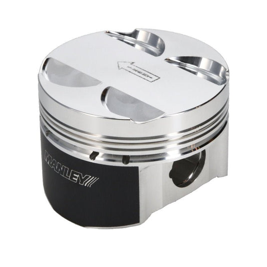 Manley Performance - Manley 16+ Nissan VR30DDTT 86mm Bore 10:1 CR - 3.5cc Dome Flat Top E/D Piston w/ Rings (SINGLE) - Demon Performance