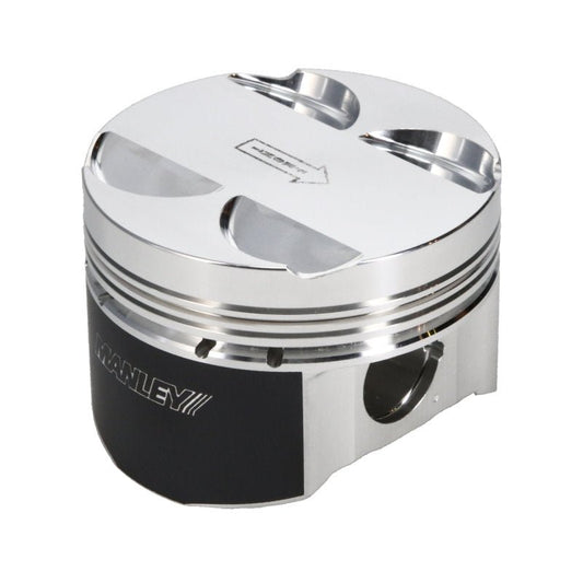 Manley Performance - Manley 16+ Nissan VR30DDTT 86mm Bore Grade 2 10:1 CR - 3.5cc Dome Flat Top Piston w/ Rings (SINGLE) - Demon Performance