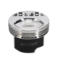 Manley Performance - Manley Mazda 94mm 88mm +5mm Bore 9.5 CR Dish Type Platinum Series Pistons w/Rings - Demon Performance