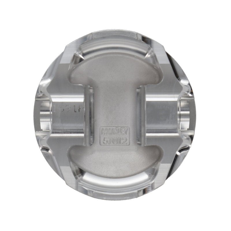 Manley Performance - Manley Mitsubishi 4B11 86mm Bore 9.0:1 CR - 5cc Dish Turbo Tuff Piston Set w/ Rings - Demon Performance