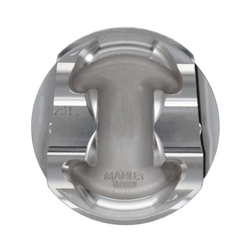 Manley Performance - Manley Nissan GTR VR38DETT 98mm Bore 88.4mm Stroke - 2cc Dish Turbo Tuff Piston Set w/ Rings - Demon Performance