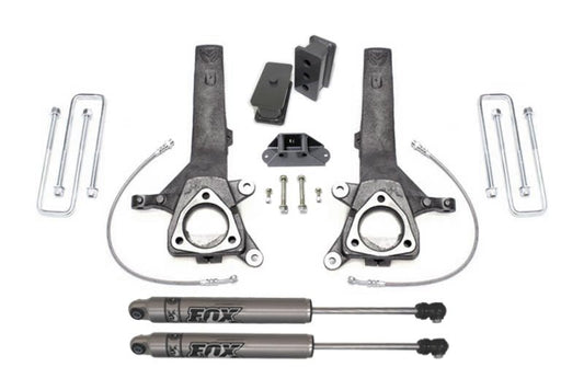 Maxtrac - MaxTrac 04 - 18 Nissan Titan 2WD 4in/2in MaxPro Elite Spindle Lift Kit w/FOX Shocks - Demon Performance