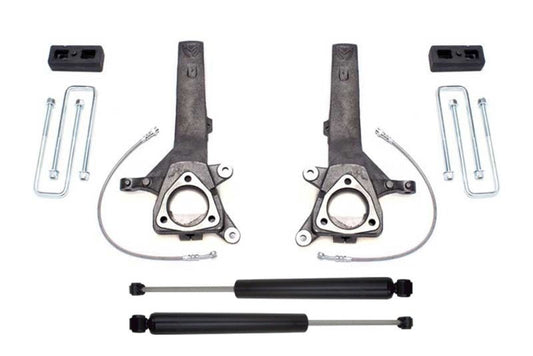 Maxtrac - MaxTrac 04 - 18 Nissan Titan 2WD 4in/2in MaxPro Spindle Lift Kit w/MaxTrac Shocks - Demon Performance