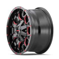 Mayhem - Mayhem 8015 Warrior 18x9 / 6x135 BP / 18mm Offset / 106mm Hub Black w/ Prism Red Wheel - Demon Performance