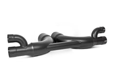MBRP - MBRP 14 - 19 Porsche GT3/GT3RS 3in Center Muffler Bypass 4in Tips - Black Coated - Demon Performance