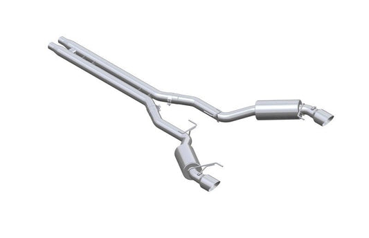 MBRP - MBRP 15 - 17 Ford Mustang GT 5.0 3in Cat Back Dual Split Rear Race Version 4.5in Tips - Aluminized - Demon Performance