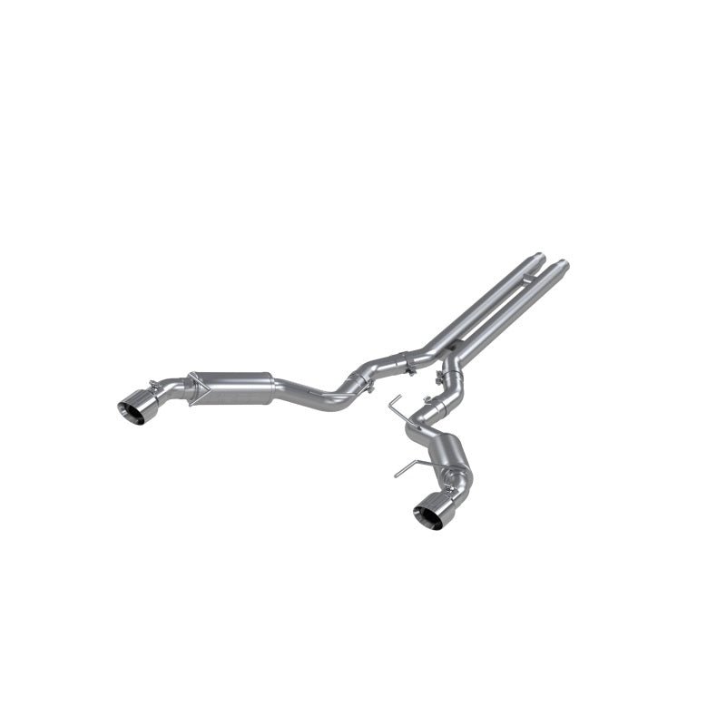 MBRP - MBRP 15 - 17 Ford Mustang GT 5.0 3in Cat Back Dual Split Rear Race Version 4.5in Tips - Aluminized - Demon Performance