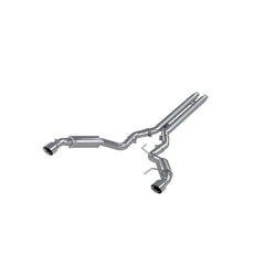 MBRP - MBRP 15 - 17 Ford Mustang GT 5.0 3in Cat Back Dual Split Rear Race Version 4.5in Tips - Aluminized - Demon Performance