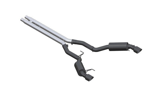 MBRP - MBRP 15 - 17 Ford Mustang GT 5.0 3in Cat Back Dual Split Rear Race Version 4.5in Tips - Black Coated - Demon Performance