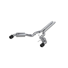 MBRP - MBRP 15 - 17 Ford Mustang GT 5L(Coupe) 3in Catback Dual Split Rear w/ 4.5in Carbon Fiber Tips (Street) - Demon Performance