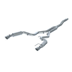 MBRP - MBRP 15 - 18 Ford Mustang EcoBoost 2.3L T409 3in Cat Back Dual Split Rear Exit (Race Version) - Demon Performance