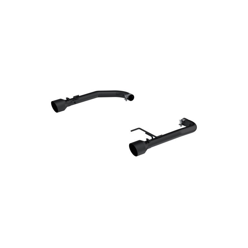 MBRP - MBRP 15 - 23 Ford Mustang 2.3L EcoBoost Black 2.5in Axle Back Dual Split Rear Exit (Race Version) - Demon Performance