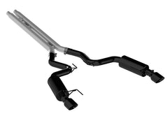 MBRP - MBRP 15 Ford Mustang GT 5.0 Convertible Black 3in Cat Back Dual Split Rear Exit (Street Version) - Demon Performance