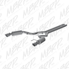 MBRP - MBRP 15 Ford Mustang GT 5.0 Convertible T409 3in Cat Back Dual Split Rear Exit (Street Version) - Demon Performance