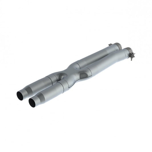 MBRP - MBRP 16 - 19 Ford Mustang GT350 3in Resonator Delete X - Pipe - T409 - Demon Performance