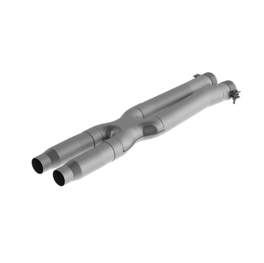 MBRP - MBRP 16 - 19 Ford Mustang GT350 3in Resonator Delete X - Pipe - T409 - Demon Performance