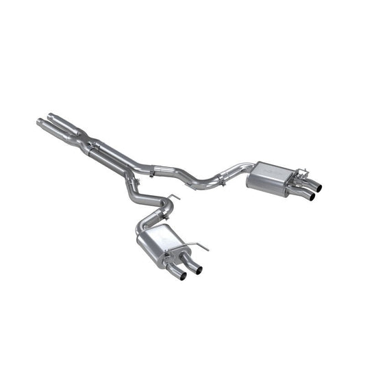 MBRP - MBRP 16 - 20 Ford GT350/GT350R Dual Quad Split Rear Outlet 3in Cat Back T304 Exhaust - Demon Performance