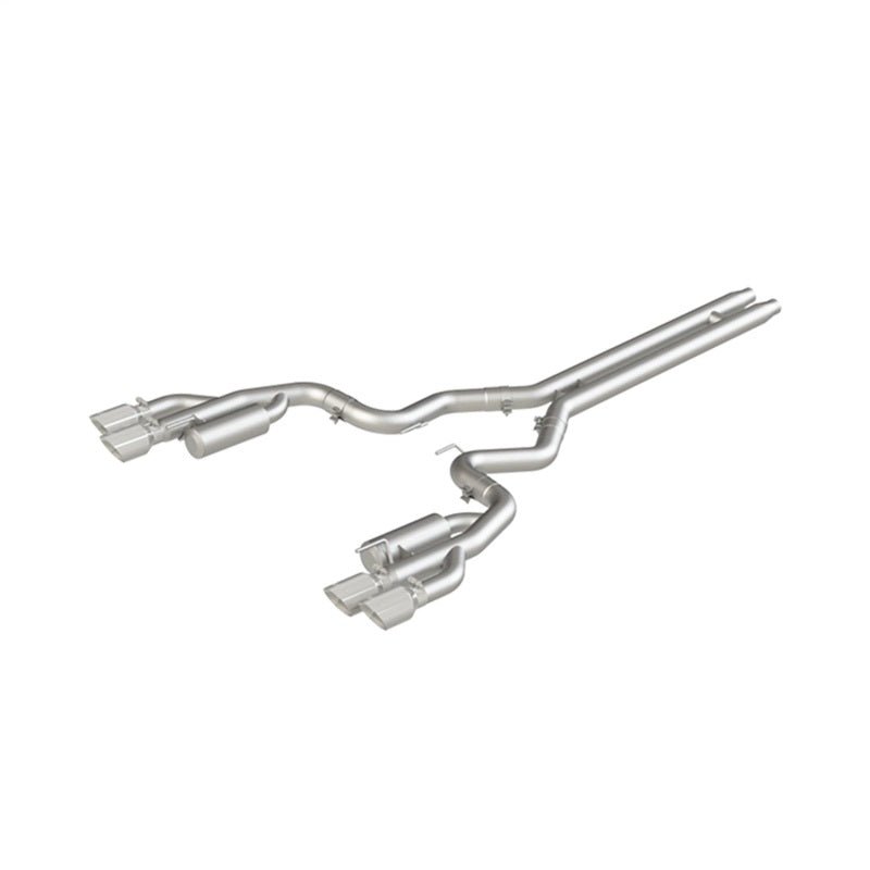MBRP - MBRP 18 - 19 Ford Mustang GT 5.0 3in Cat Back Quad Tip Race Version - AL - Demon Performance