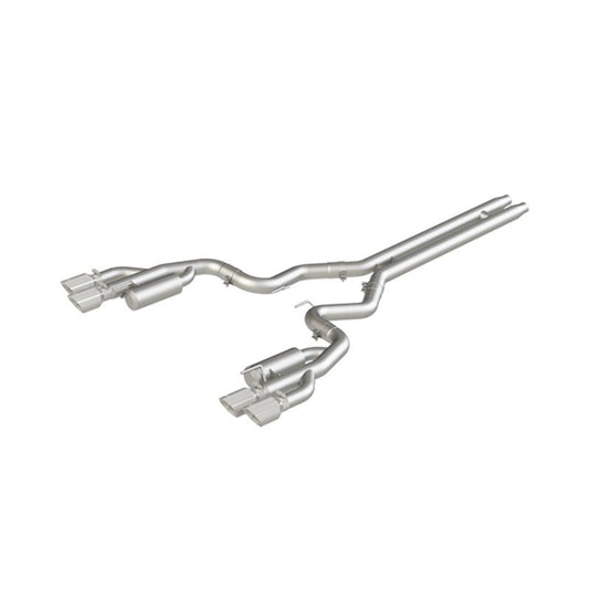 MBRP - MBRP 18 - 19 Ford Mustang GT 5.0 3in Cat Back Quad Tip Race Version - AL - Demon Performance