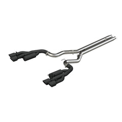 MBRP - MBRP 18 - 19 Ford Mustang GT 5.0 3in Cat Back Quad Tip Race Version - Black - Demon Performance