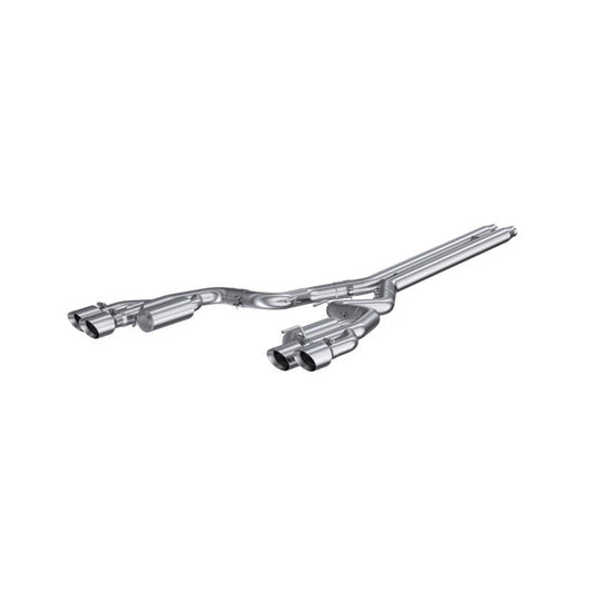 MBRP - MBRP 18 - 19 Ford Mustang GT 5.0 3in Cat Back Quad Tip Race Version - T304 - Demon Performance