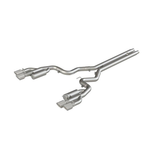 MBRP - MBRP 18 - 19 Ford Mustang GT 5.0 3in Cat Back Quad Tip Race Version - T304 - Demon Performance