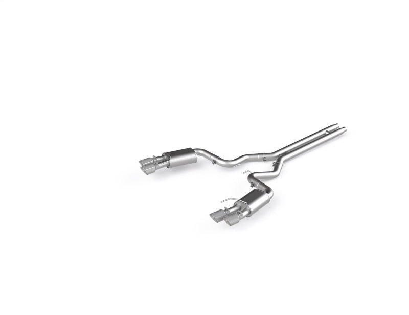 MBRP - MBRP 18 - 19 Ford Mustang GT 5.0 3in Dual Split Rear AL Cat Back w/ Quad 4.0in Dual Wall Tips - Demon Performance