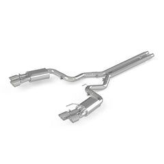 MBRP - MBRP 18 - 19 Ford Mustang GT 5.0 3in Dual Split Rear Cat Back w/ Quad 4.0in Dual Wall Tips - T304 - Demon Performance