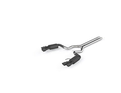 MBRP - MBRP 18 - 19 Ford Mustang GT 5.0 3in Dual Split Rear Cat Back w/ Quad 4in Dual Wall Tips - Black Coated - Demon Performance
