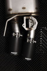 MBRP - MBRP 18 - 22 Ford Mustang 2.3L Ecoboost 3in Cat - Back Exhaust w/ Quad Carbon Fiber SS Tips - T304 - Demon Performance